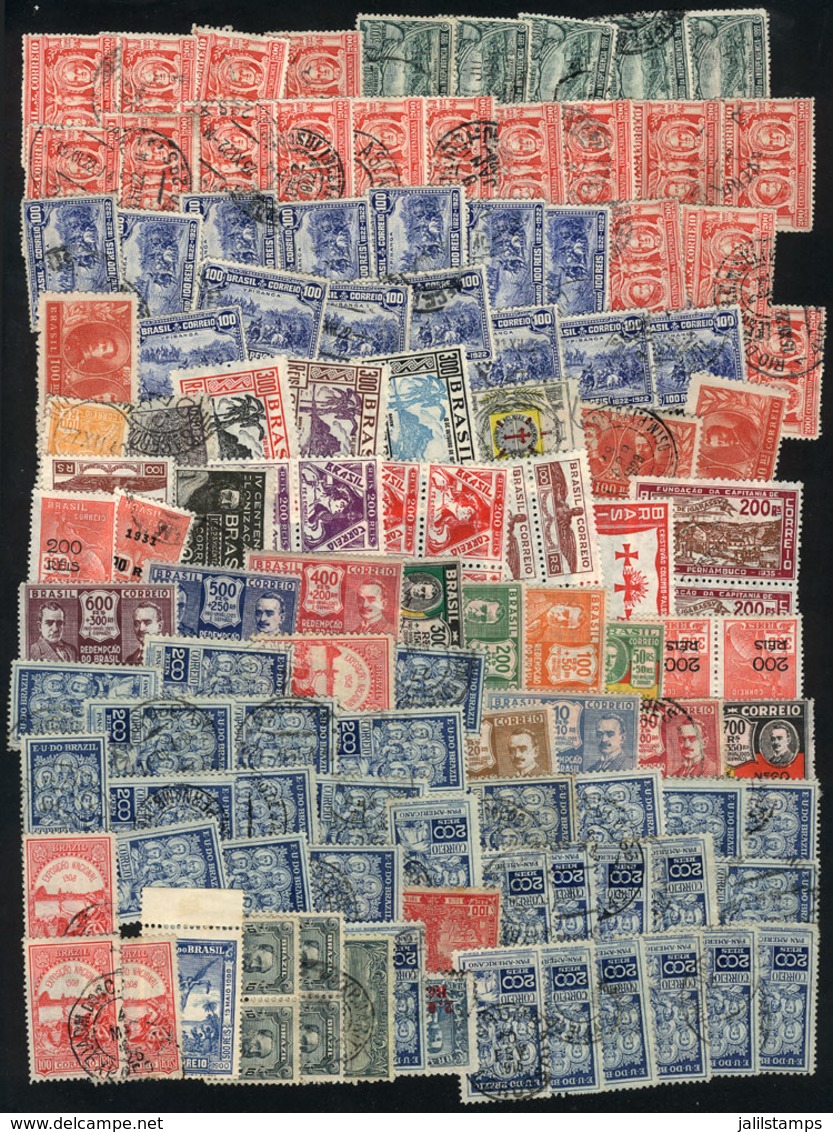 BRAZIL: Stock Of Old Stamps, Mostly Commemorative, Almost All Of VF Quality, High Catalog Value, Good Opportunity! - Andere & Zonder Classificatie