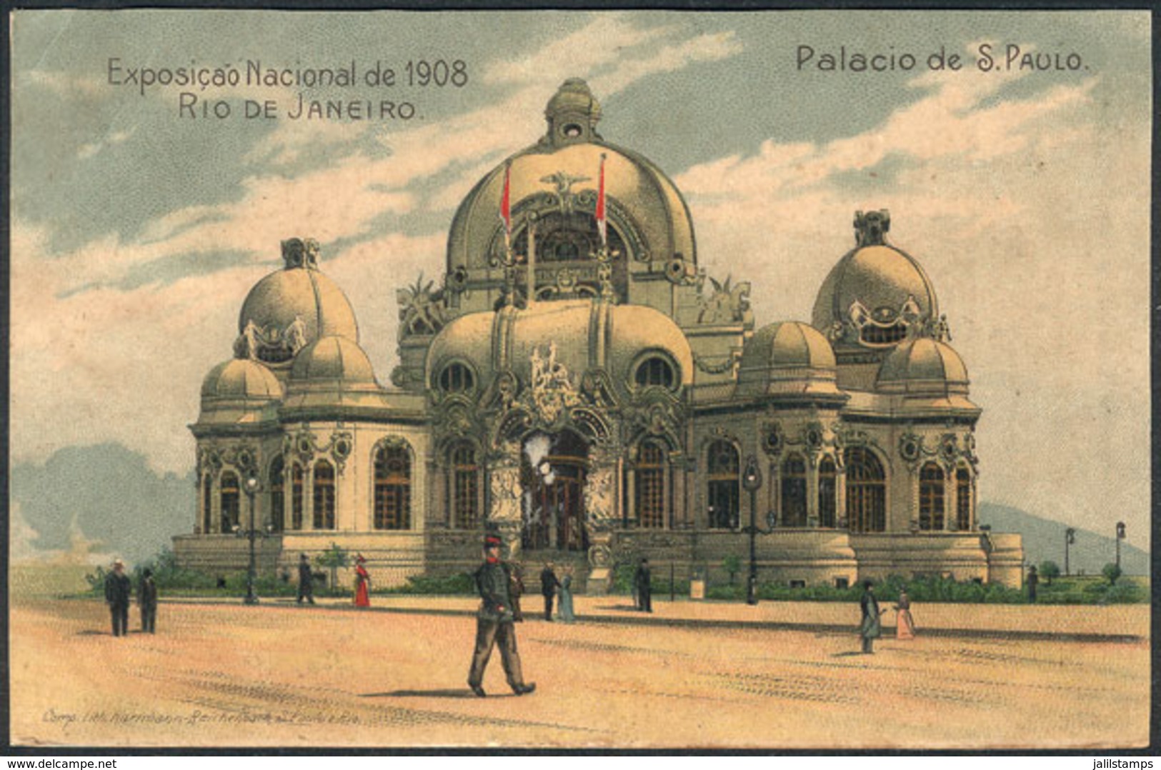 BRAZIL: RIO DE JANEIRO: 1908 National Exhibition, Palacio De S.Paulo, Fine Quality! - Autres & Non Classés