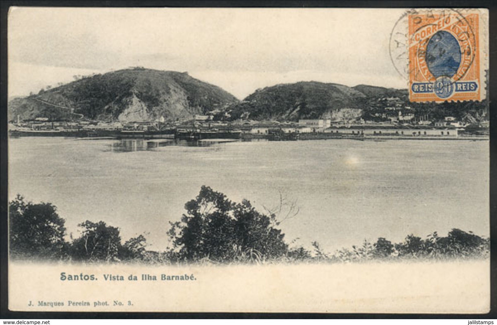 BRAZIL: SANTOS: View Of Barnabé Island, Editor J.Marques Pereira, Sent To Niteroi On 5/JUN/1906, VF Quality - Autres & Non Classés