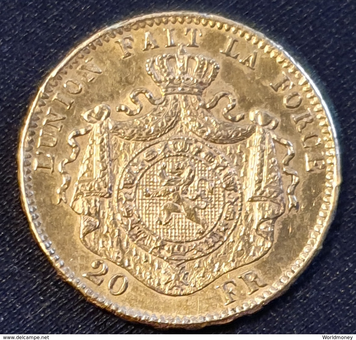 Belgium 20 Francs 1875 (Gold) - 20 Frank (goud)