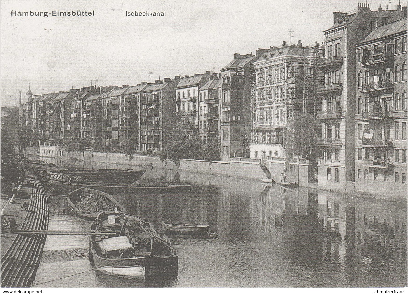 AK Hamburg Vor 1919 Isebeckkanal Isebekkanal Kanal A Osterstraße Bundesstraße Bismarckstraße Hoheluft Repro Neudruck - Eimsbüttel