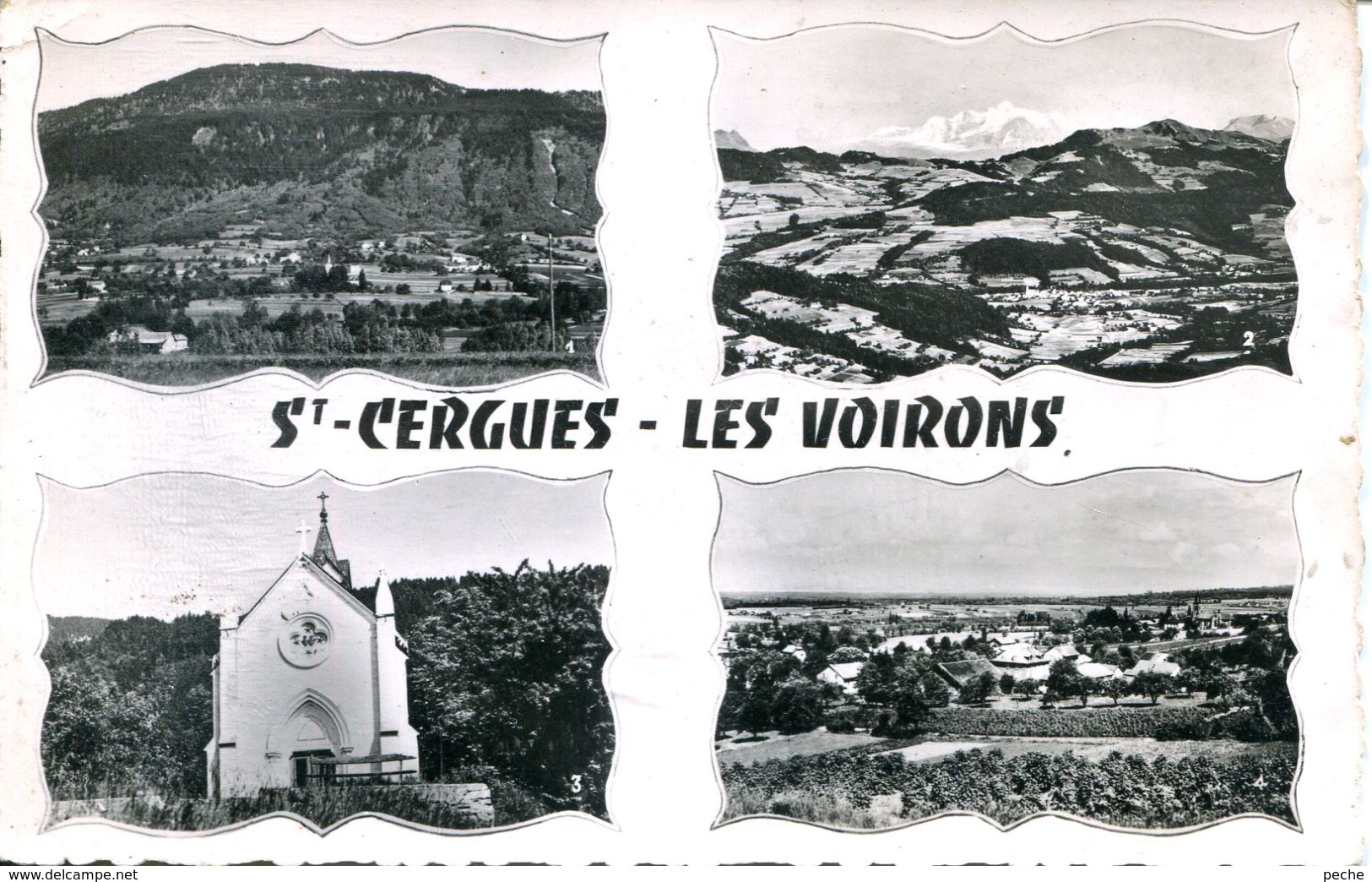 N°78393 -cpsm Saint Cergue Les Voirons -multivues- - Saint-Cergues