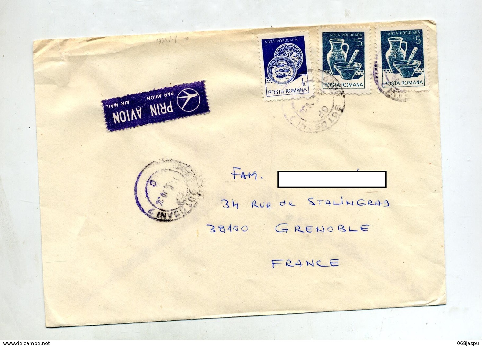 Lettre Cachet Sur Poterie - Maschinenstempel (EMA)