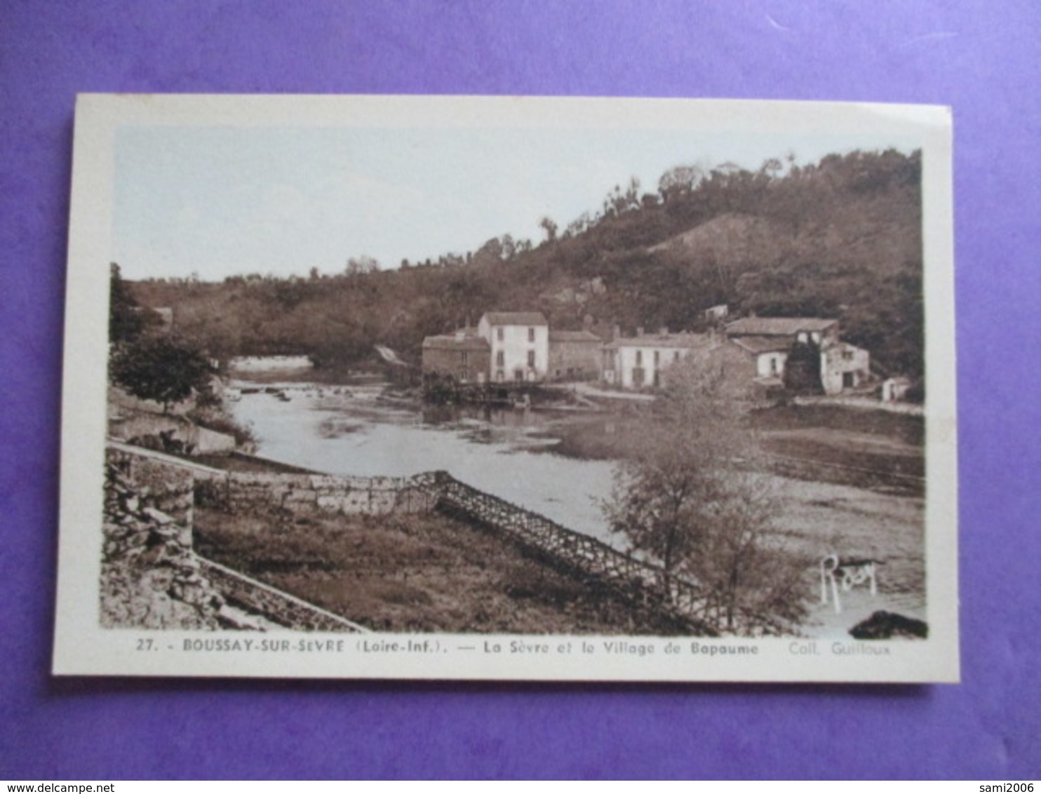 CPA 44 BOUSSAY SUR SEVRE LA SEVRE ET LE VILLAGE DE BAPAUME - Boussay