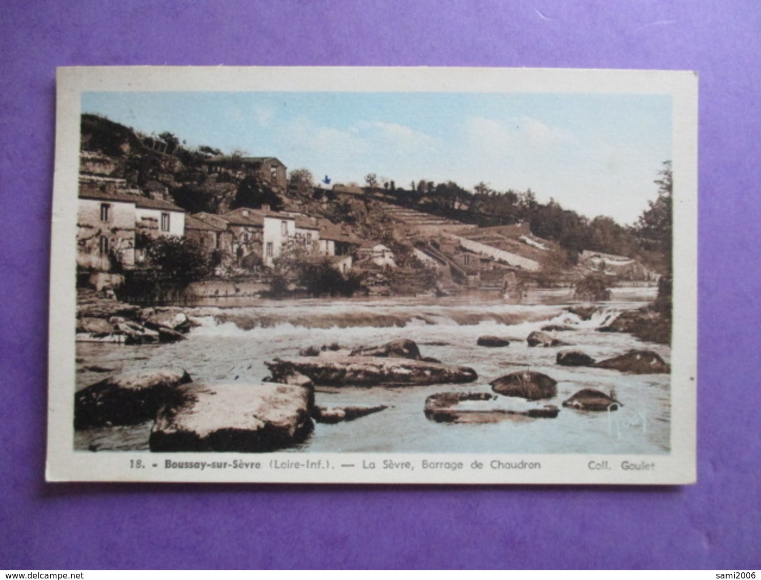 CPA 44 BOUSSAY SUR SEVRE LA SEVRE BARRAGE DE CHAUDRON - Boussay