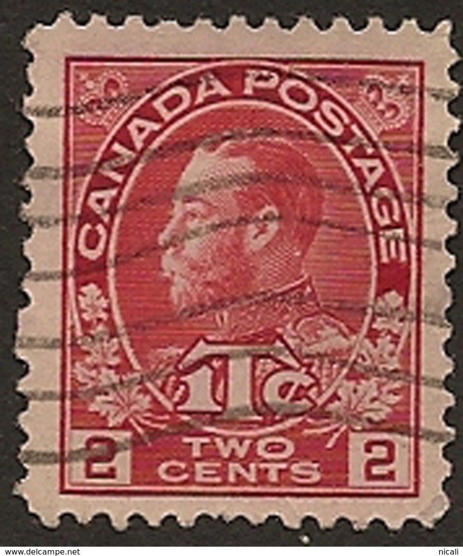 CANADA 1916 2c + 1c War Tax SG 231 U WK154 - Kriegssteuermarken