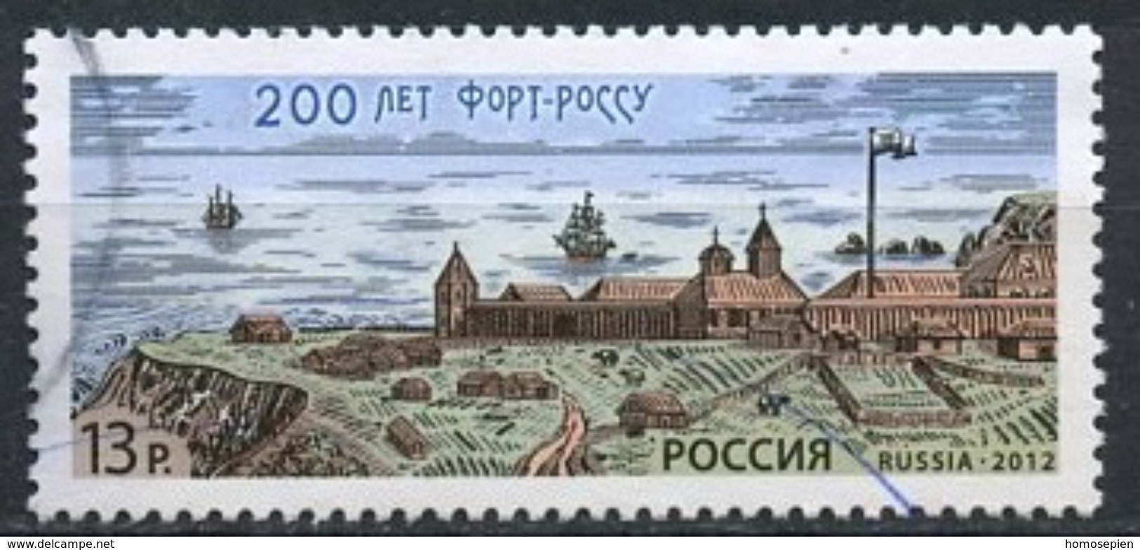 Russie - Russia - Russland 2012 Y&T N°7337 - Michel N°1865 (o) - 13r Fort Ross - Usados