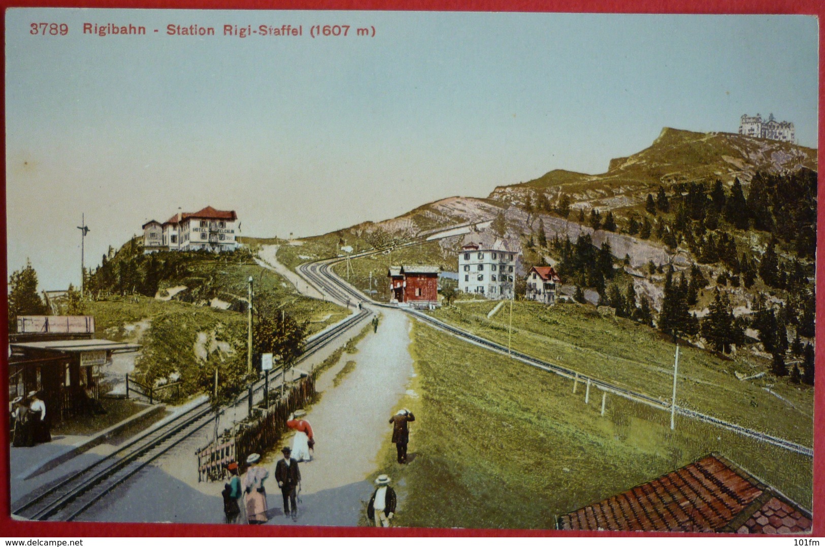 SWITZERLAND - RIGIBAHN - STATION RIGI-STAFFEL - Treinen