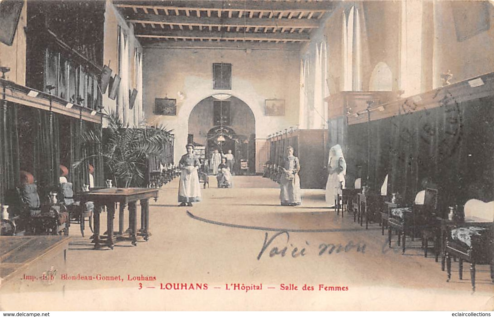 Louhans       71     Hôpital  Salle Des Femmes      (voir Scan) - Louhans