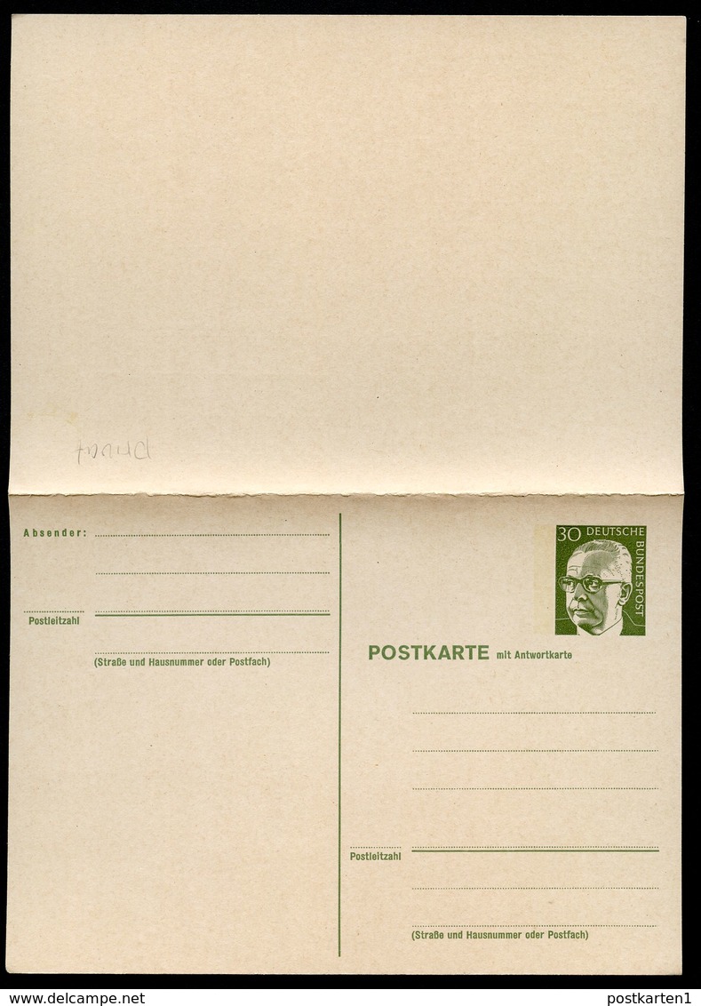 Bund PP64 A2/001 Privat-Postkarte Mit Antwort 1973  NGK 5,00 € - Cartes Postales Privées - Neuves