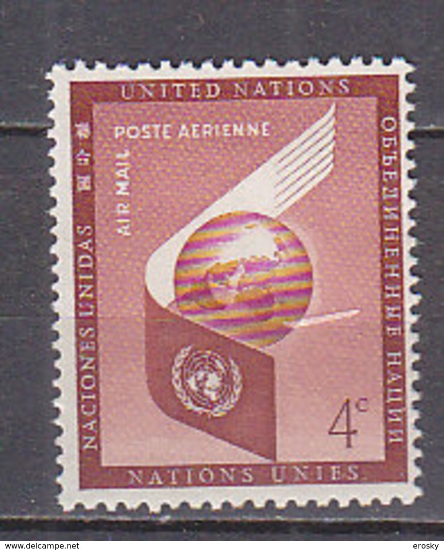 H0385 - UNO ONU NEW YORK AERIENNE N°5 ** - Posta Aerea