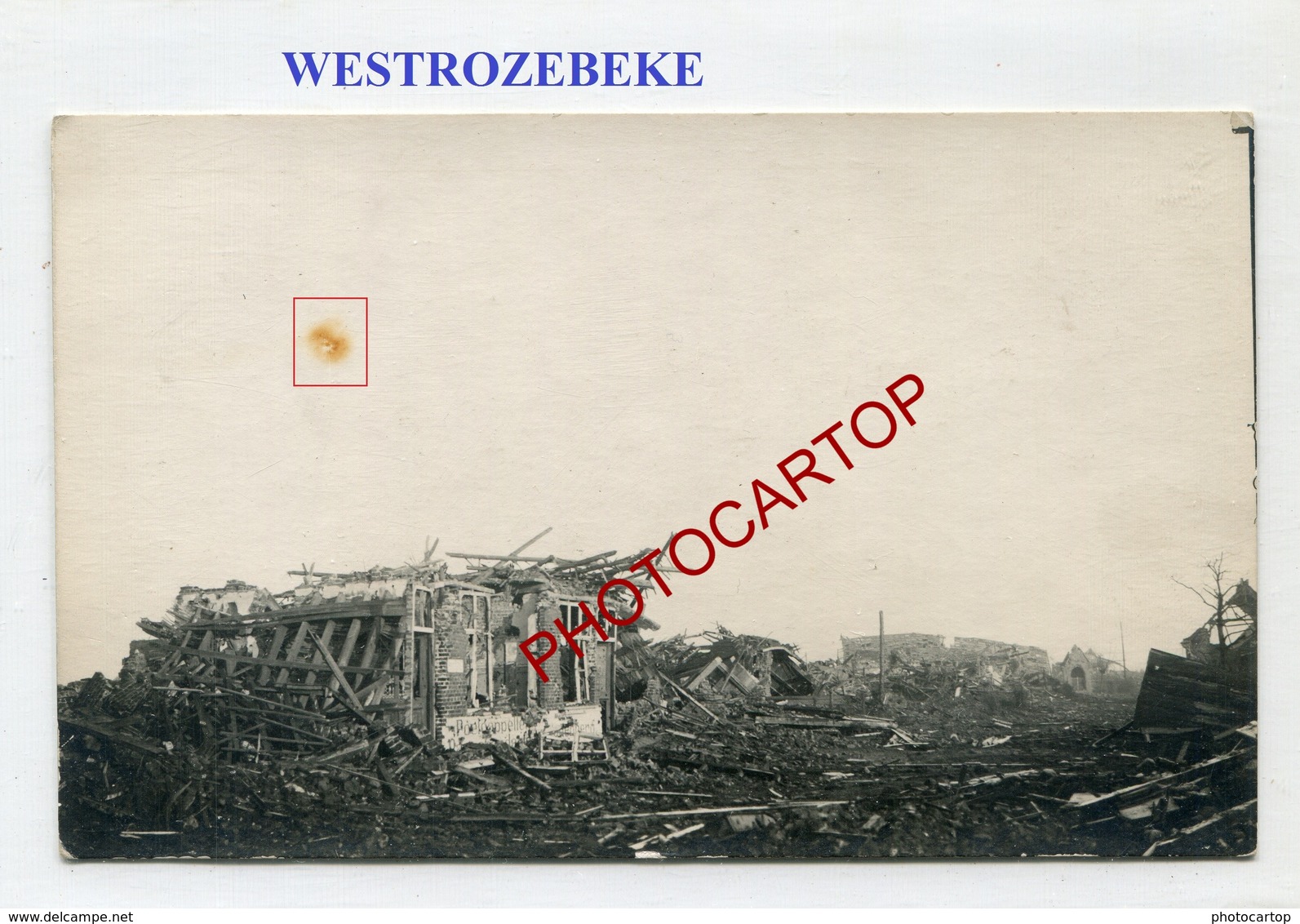 WESTROZEBEKE-Carte Photo Allemande-Guerre 14-18-1WK-Militaria-BELGI EN-BELGIQUE-Flandern- - Staden