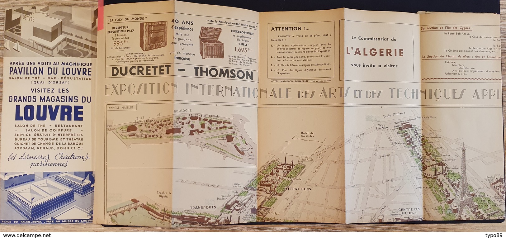 222 - Exposition Internationale Des Arts Et Techniques Paris - 1937- Plan Officiel - Mappe/Atlanti