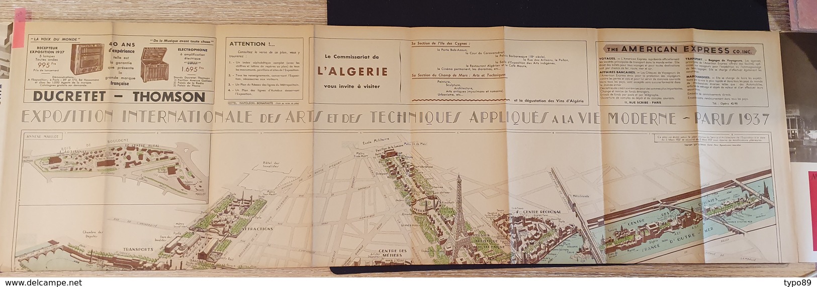 222 - Exposition Internationale Des Arts Et Techniques Paris - 1937- Plan Officiel - Mappe/Atlanti