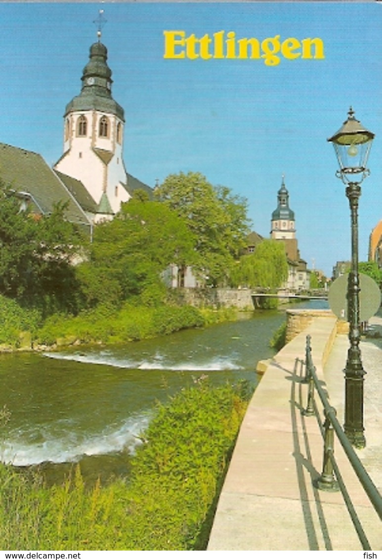 Germany & Circulated, Greetings From Ettlingen Baden, Karlsruhe To Syke 1991 (7505) - Ettlingen