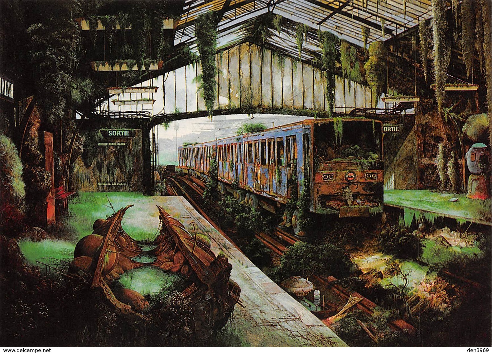 Yves Thomas - Le Métro Du Silence - Illustration Fantastique - U-Bahnen
