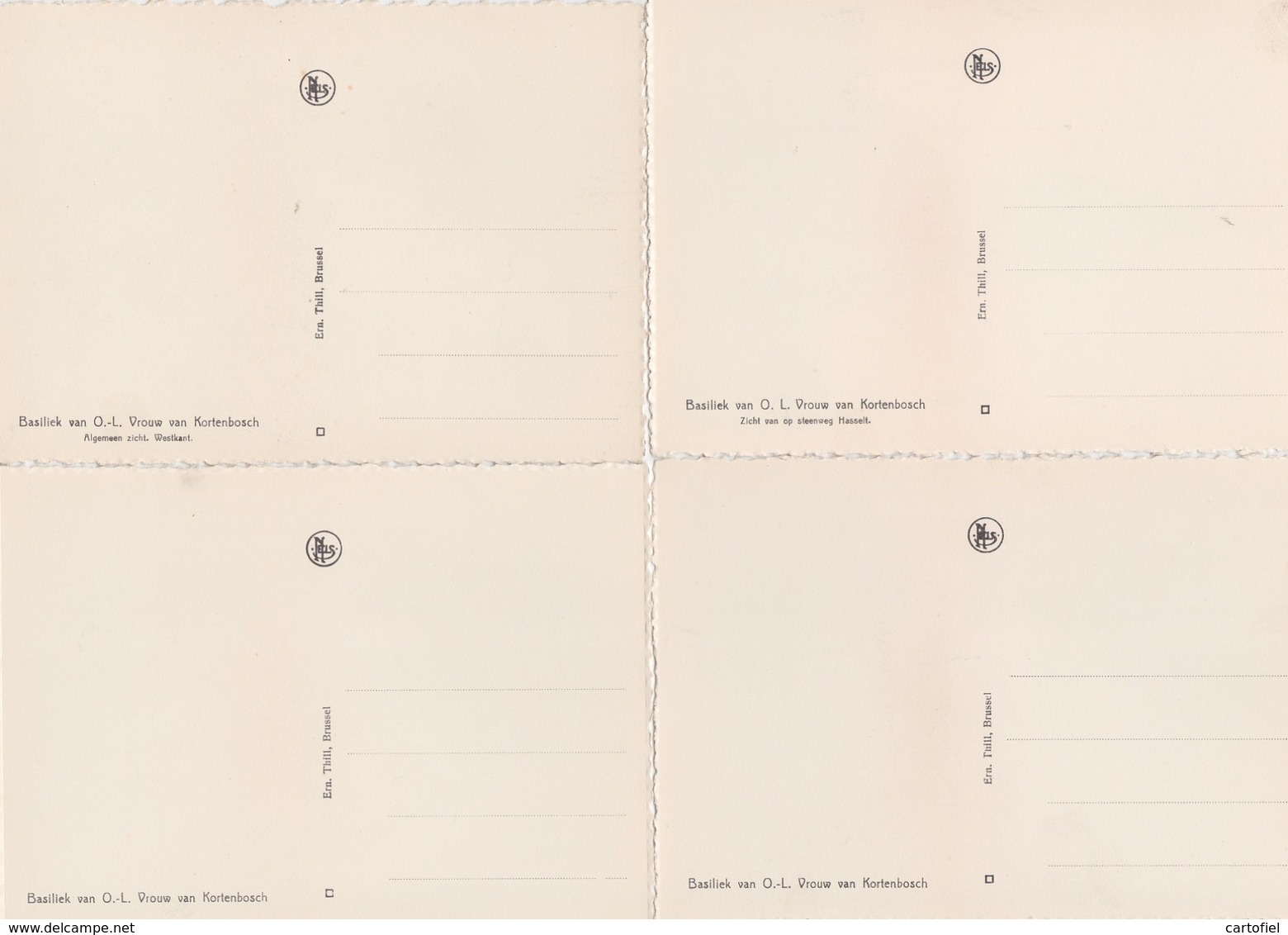 SINT-TRUIDEN-KORTENBOS-CORTENBOSCH-BASILIEK-VAN O.L.VROUW-VOLLEDIGE REEKS VAN 15 KAARTEN-MOOIE STAAT-ZIE 8 SCANS - Sint-Truiden