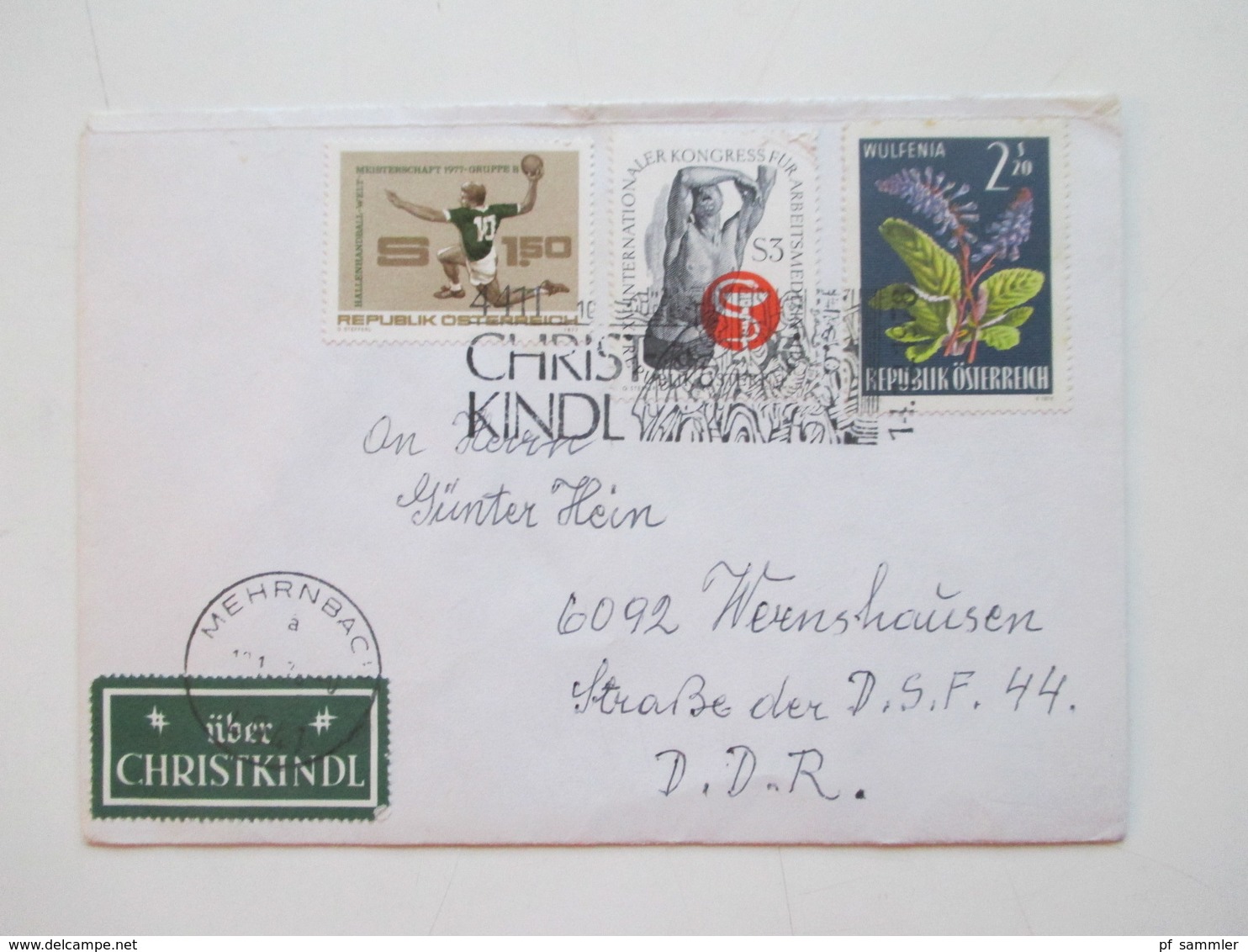 Belegeposten Österreich Christkindl 1956 - 2012 mit über 60 Stk. etl. Leitzettel über Christkindl Fundgrube!! Reco usw.