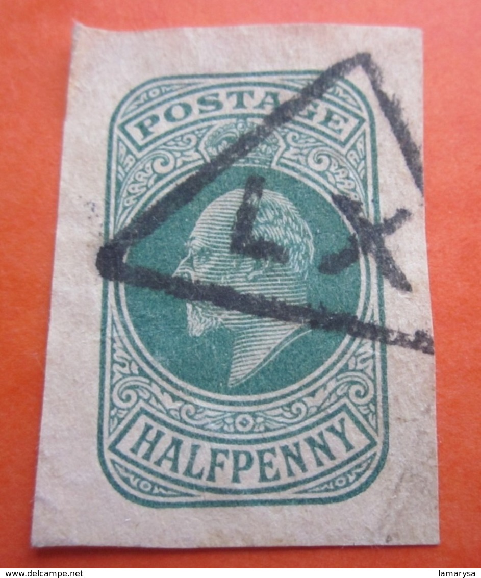 FOLKLAND STAMP HALF PENNY UNDATED SCOTLAND SCOTLAND  STAMP HALF PENNY NON DENTELÉ  ECOSSE SCOTLAND - Imperforated