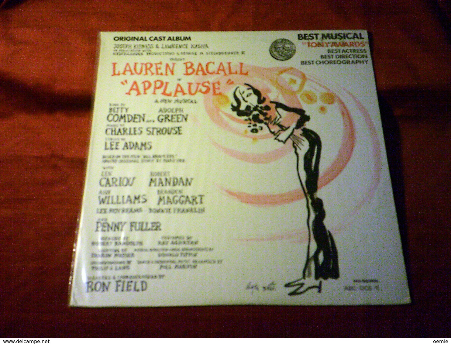 LAUREN BACALL  IN APPLAUSE    ° ORIGINAL CAST ALBUM  BEST MUSICAL TONY AWARDS / PRESSAGE USA - Humor, Cabaret