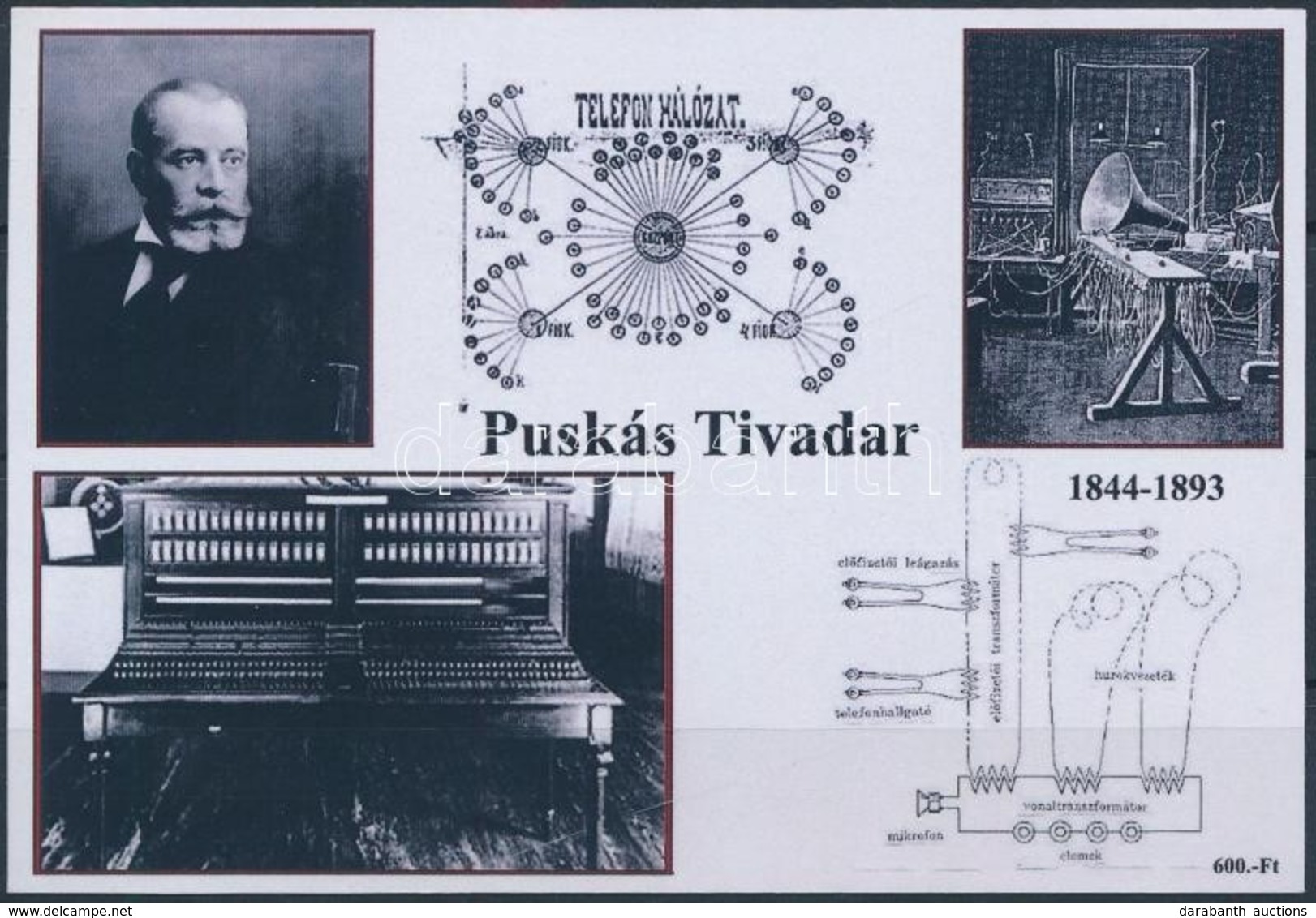 ** 2019 Puskás Tivadar - Telefonhálózat Emlékív - Sonstige & Ohne Zuordnung