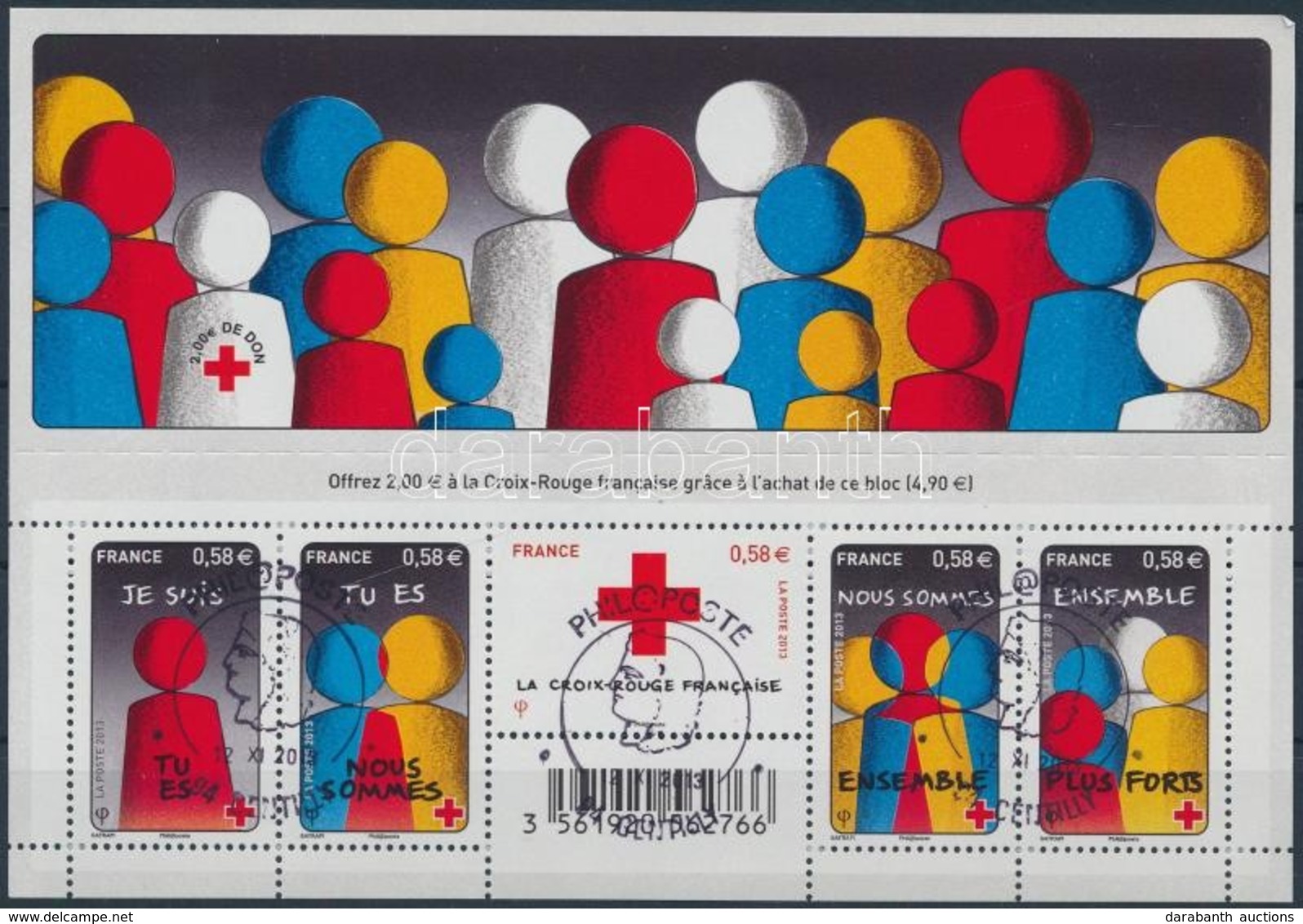 O 2013 Vöröskereszt Blokk Elsőnapi Bélyegzéssel,
Red Cross Stamp Block With First Day Cancellation
Mi 238 - Other & Unclassified