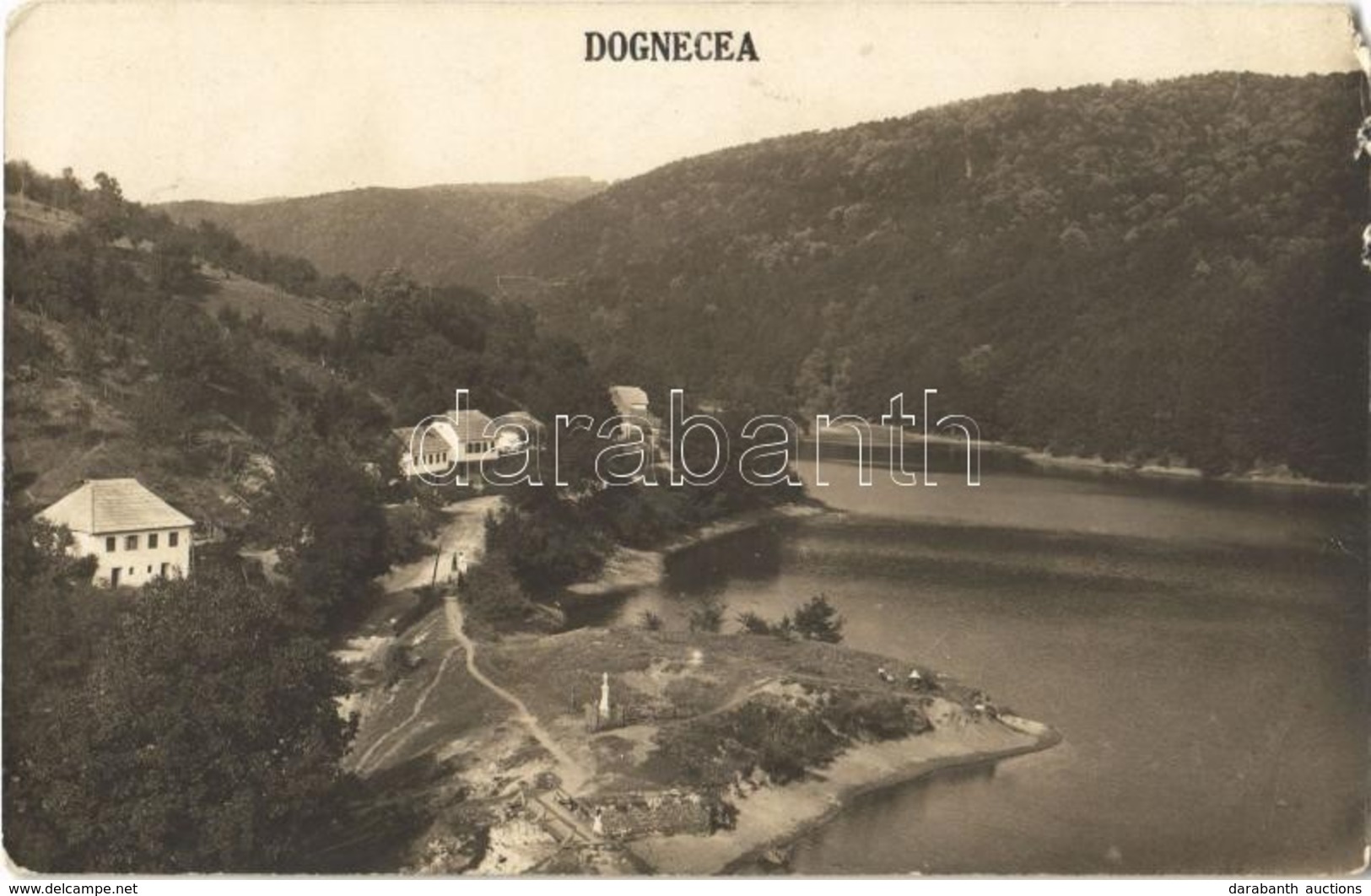 * 1929 Dognácska, Dognatschka, Dognecea; Látkép / General View. Photo (EM) - Unclassified