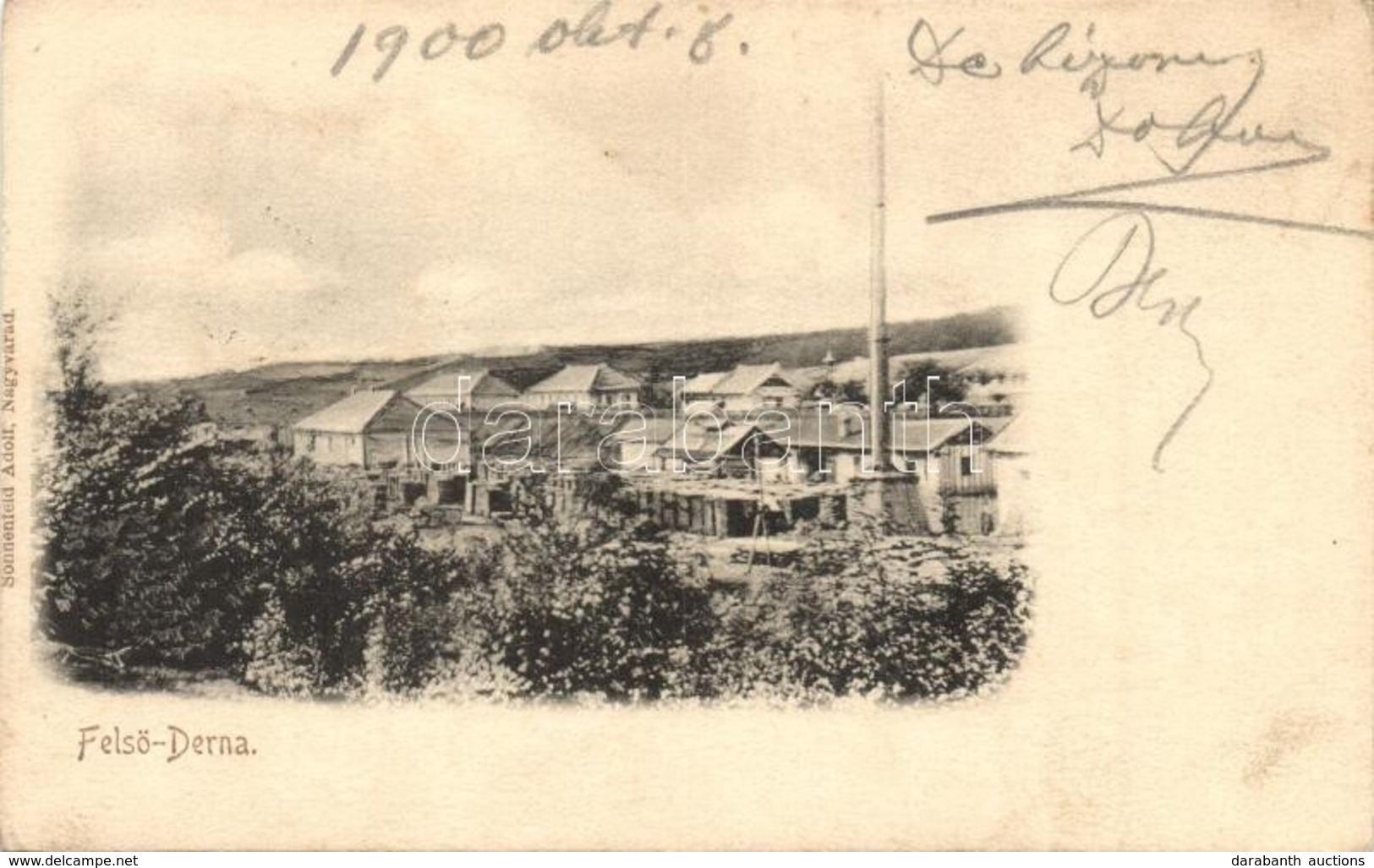 T2 Felsőderna, Derna; Látkép, Kiadja Sonnenfeld Adolf / General View - Unclassified