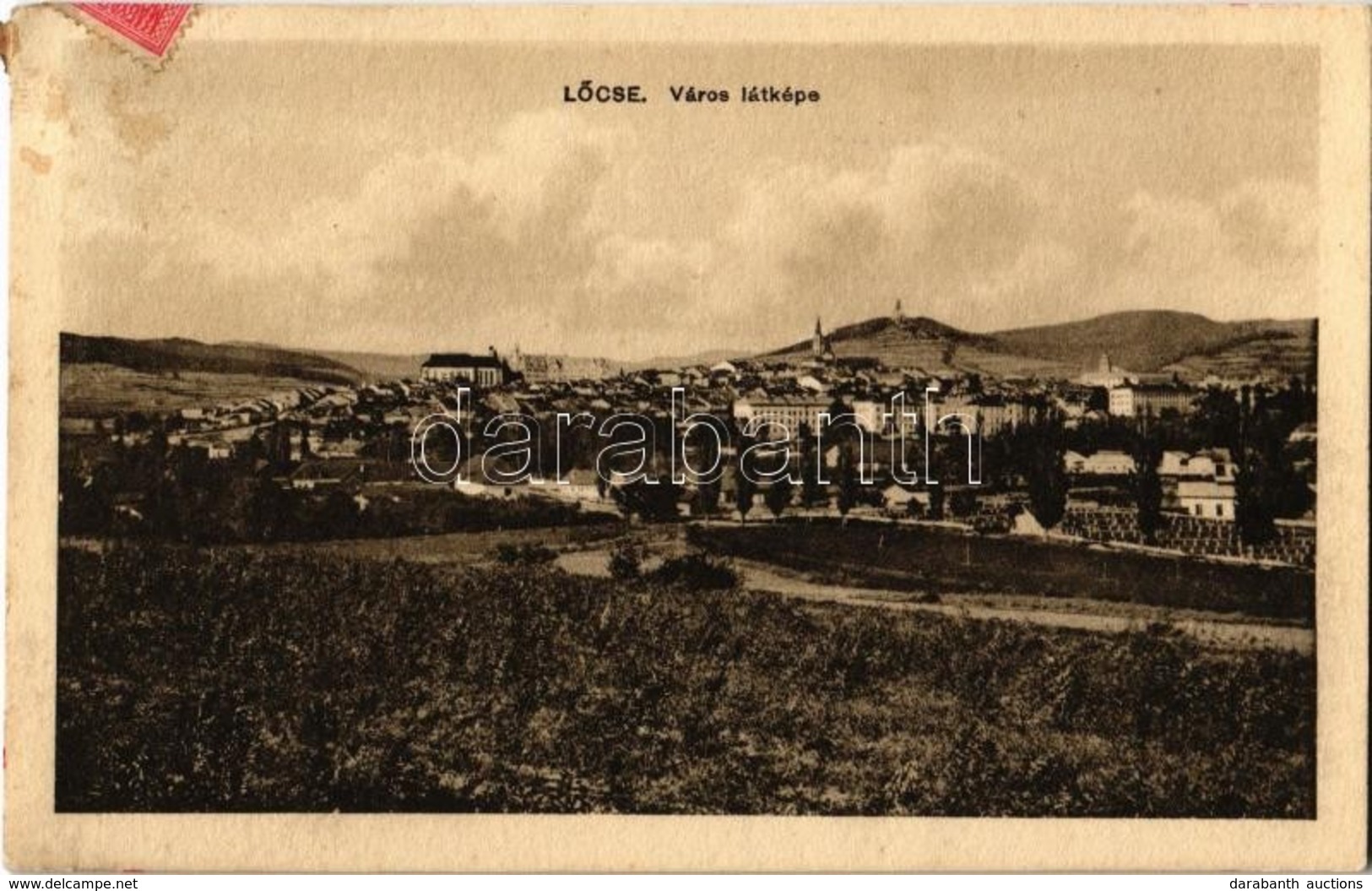 T2/T3 1916 Lőcse, Levoca; Látkép. Singer Kiadása / General View (EK) - Unclassified