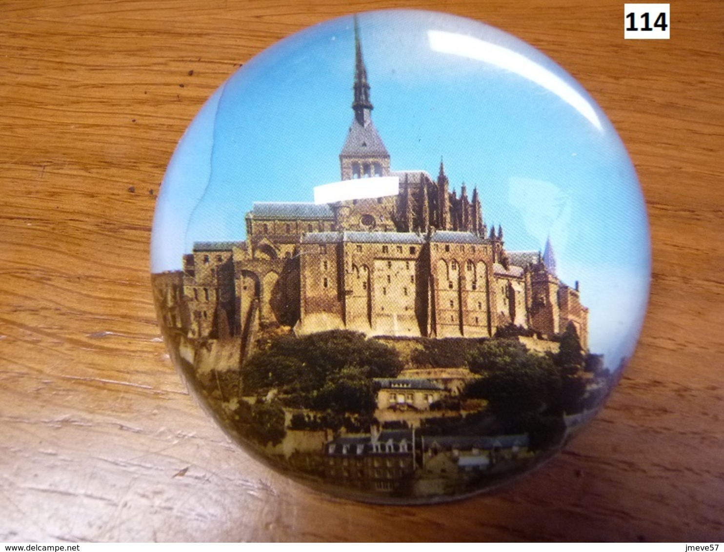 Presse Papier En Verre Le Mont Saint Michel - Paper-weights