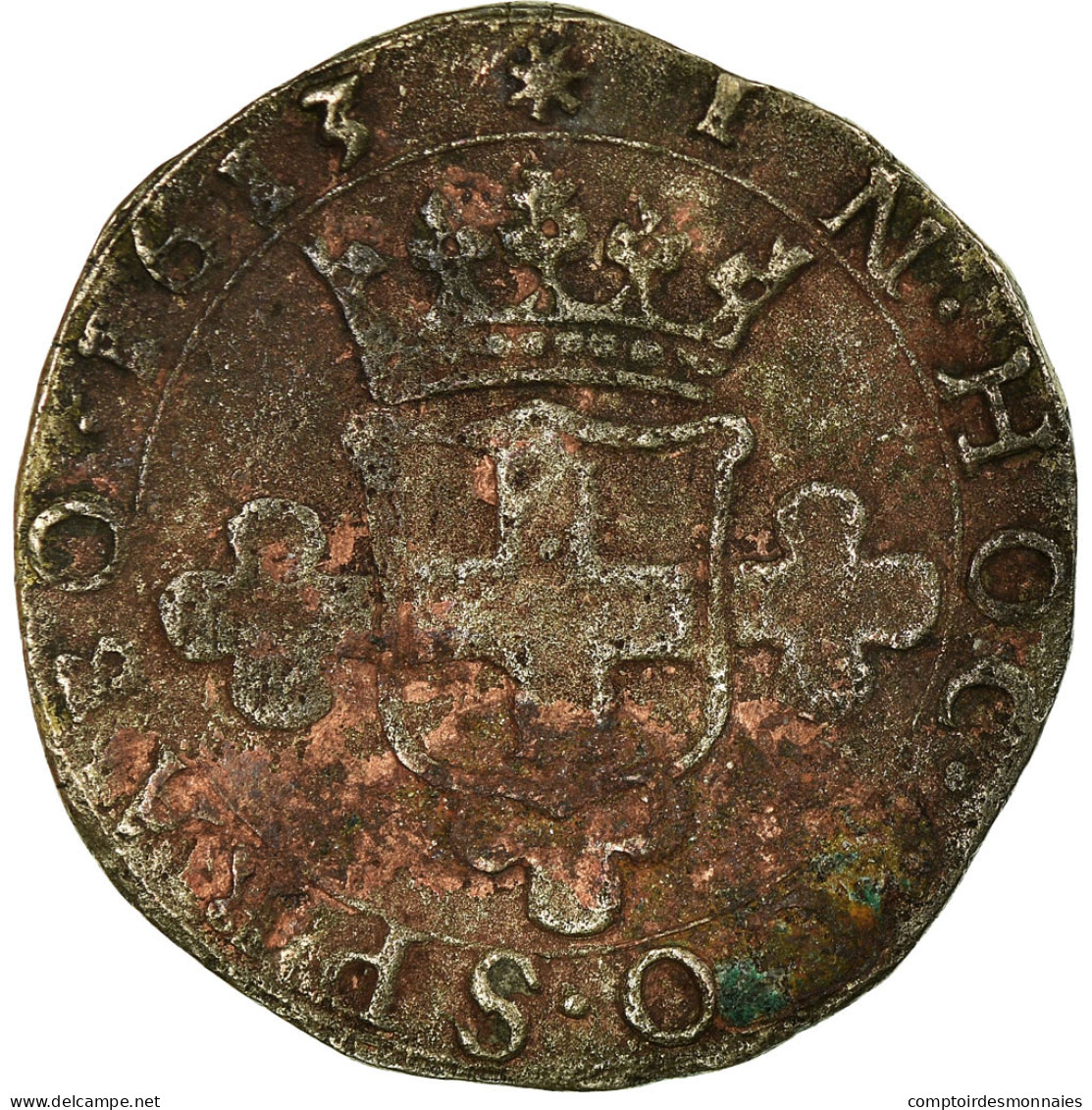 Monnaie, États Italiens, Carlo Emmanuele I, 2 Fiorini, 1613, Torino, TB, Billon - Piemonte-Sardinië- Italiaanse Savoie