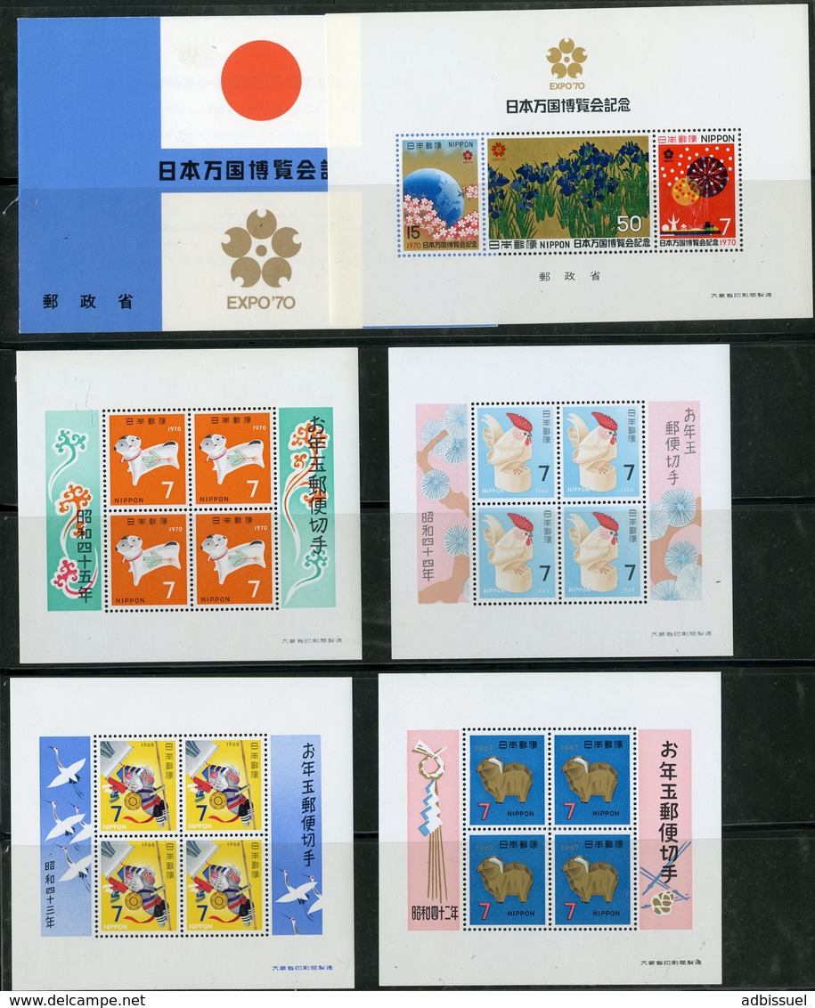 JAPAN / JAPON Blocs BF (x20) N° 60 To 79  ** MNH. Catalog Value 79 €. - Blokken & Velletjes