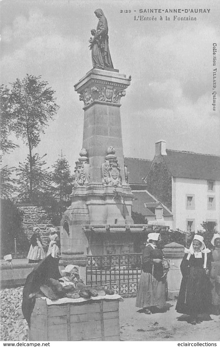 Sainte Anne D'Auray          56       Marchande A L Entrée De La Fontaine           (voir Scan) - Sainte Anne D'Auray