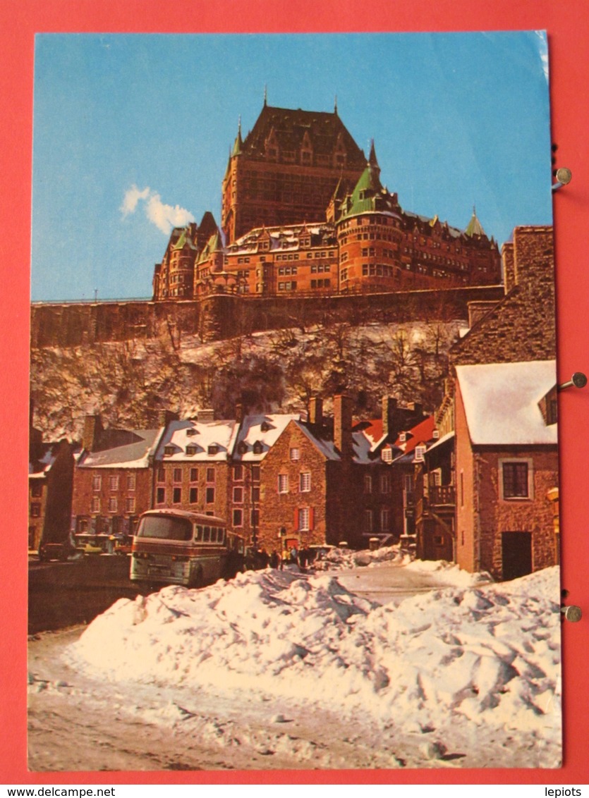 Canada - Québec - Le Château Frontenac En Hiver - Joli Timbre - Recto Verso - Québec - Château Frontenac