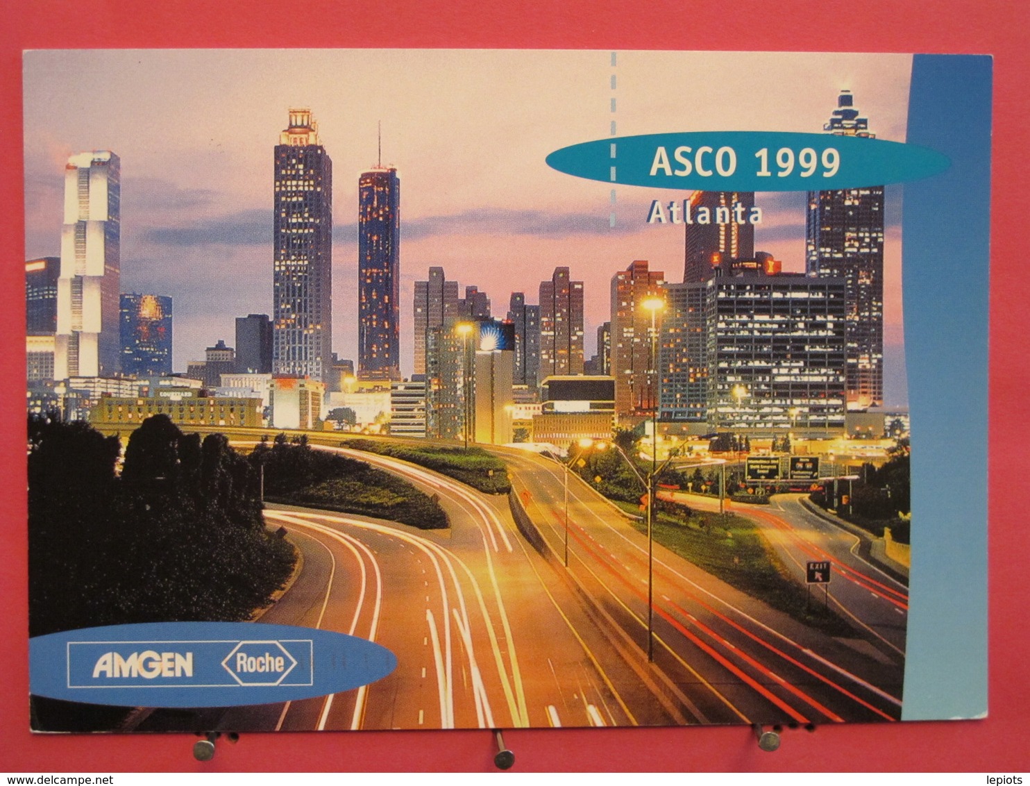 Visuel Très Peu Courant - USA - Atlanta - Asco 1999 - AMGEN Roche - Recto Verso - Atlanta