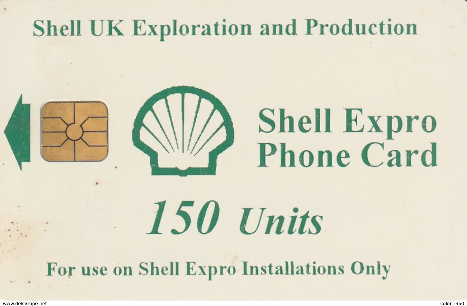 REINO UNIDO. Shell Expro. Oil Rigs. 150U. GB-OIL-CHP-0012. (715). - Autres & Non Classés