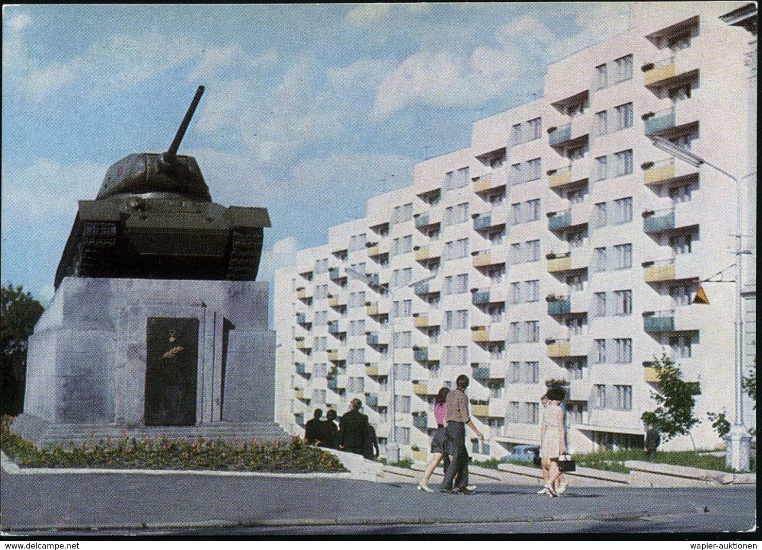 GEPANZERTE KRAFTFAHRZEUGE / PANZER : UdSSR 1972 3 Kop. BiP Komsomolzen Schw.: Befreiung Von Minsk Am 3. Juli 1944, Panze - Other (Earth)