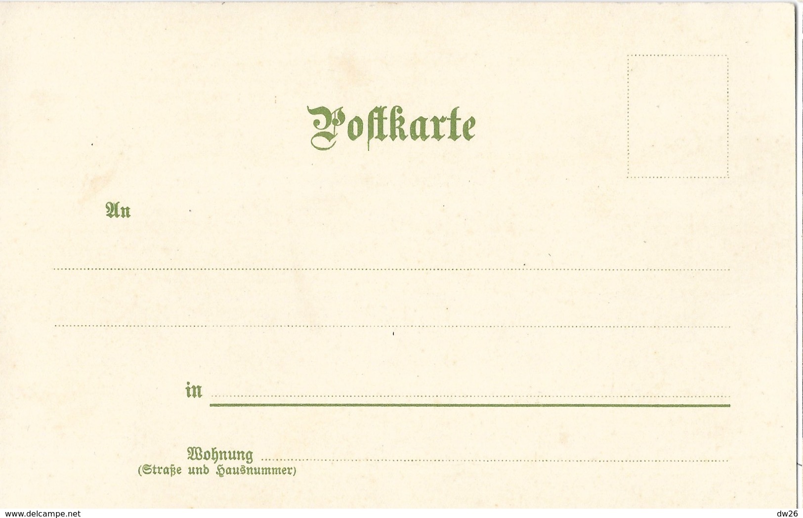 Illustration T. Guggenberger -  Monatsgruß Série II - Mois Mars (März) Carte Dos Simple - Guggenberger, T.