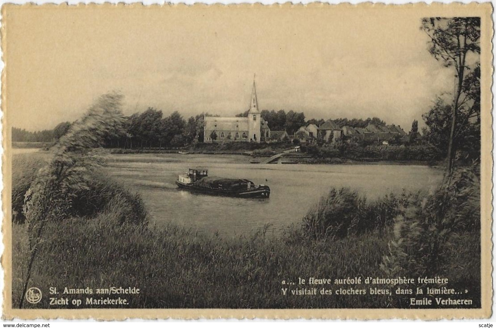 St. Amands Aan/Schelde.   -   Zicht Op Mariekerke - Sint-Amands