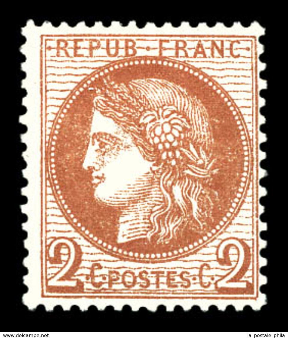 ** N°51, 2c Rouge-brun, Frais. TB  Qualité: ** - 1871-1875 Ceres