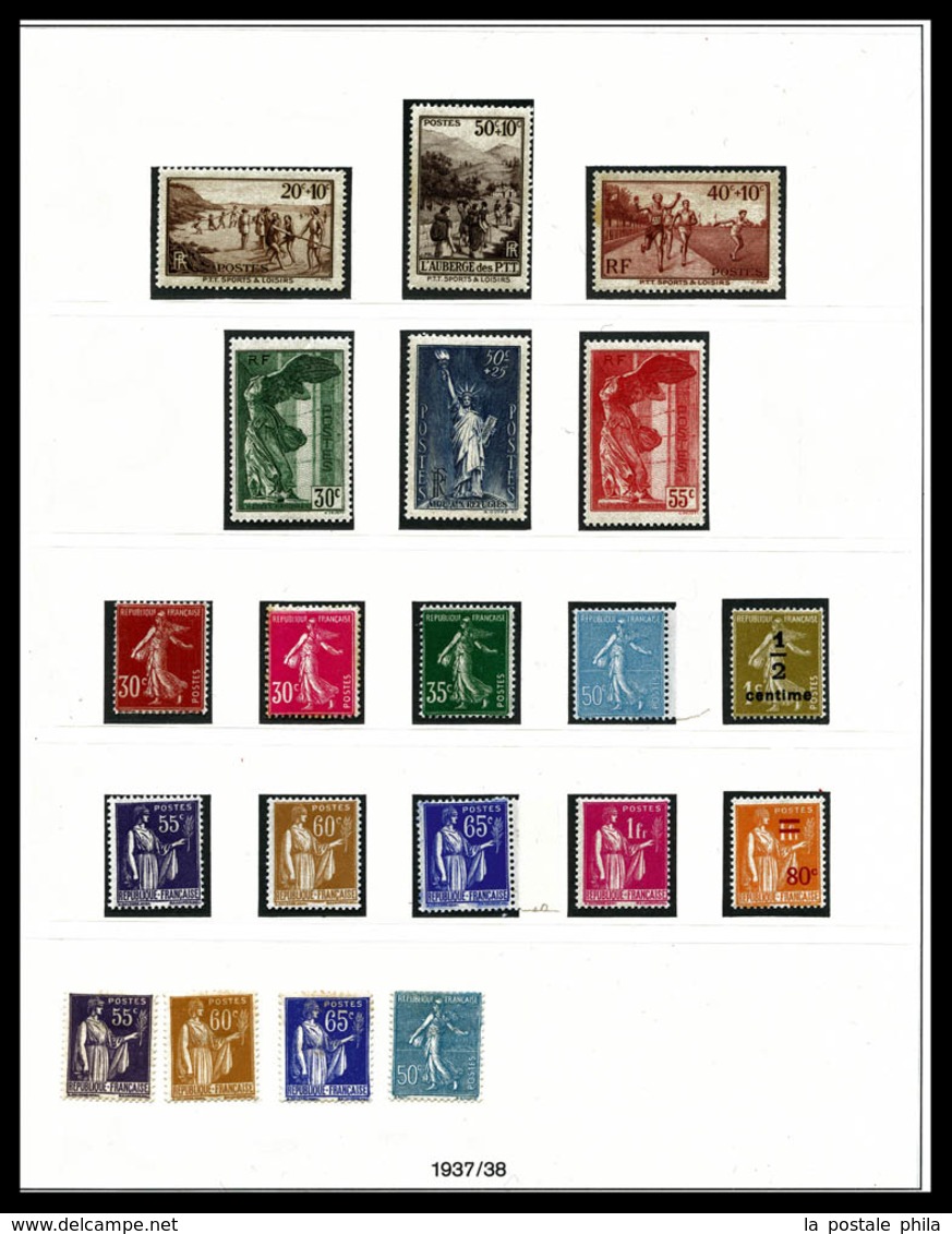 N 1900-1940, POSTE, PA, BLOCS: collection complète de timbres neufs */** dont N°122, 155, caisses d'amortissement, N°262