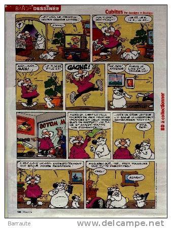 Planche à Collectionner Bd Télé-loisir 2007  " CUBITUS " N° 65 - Platten Und Echtzeichnungen