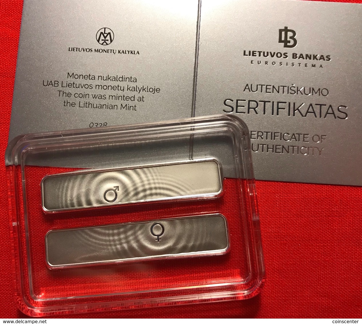 Lithuania 10 Euro 2019 "Gender Equality" Silver Ag PROOF - Lituanie