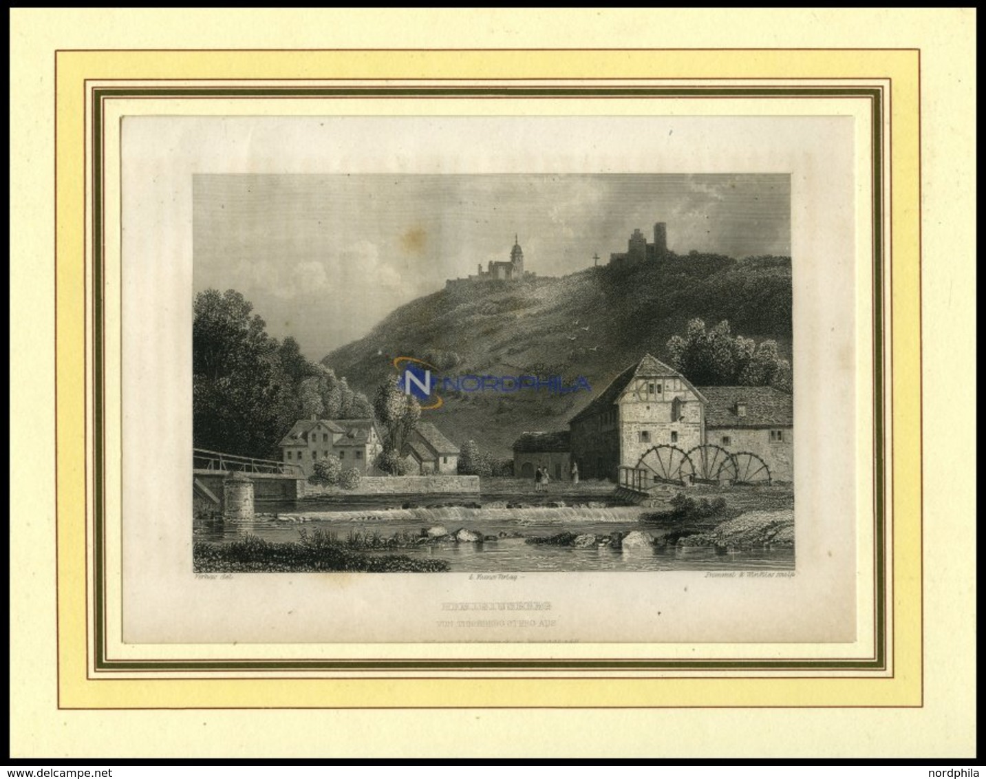 REMIGIUSBERG, Gesamtansicht, Stahlstich Aus Romantische Rheinpfalz Um 1840 - Lithografieën