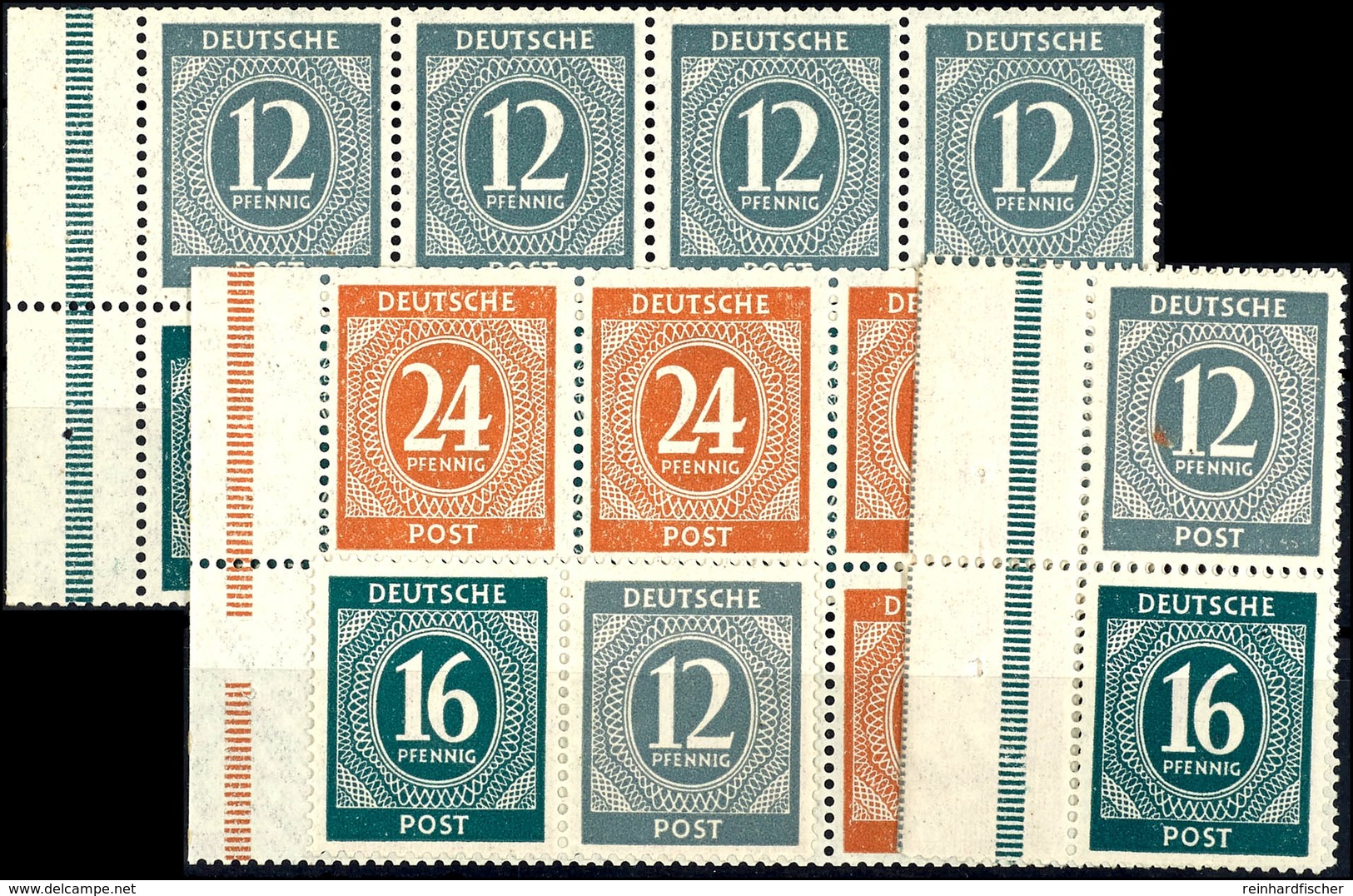 Heftchenblätter 123 Und 124 Und Zusammendrucke W 158 Und S 294 Je Tadellos Postfrisch, Mi. 76,--, Katalog: HBl.123+124 E - Andere & Zonder Classificatie