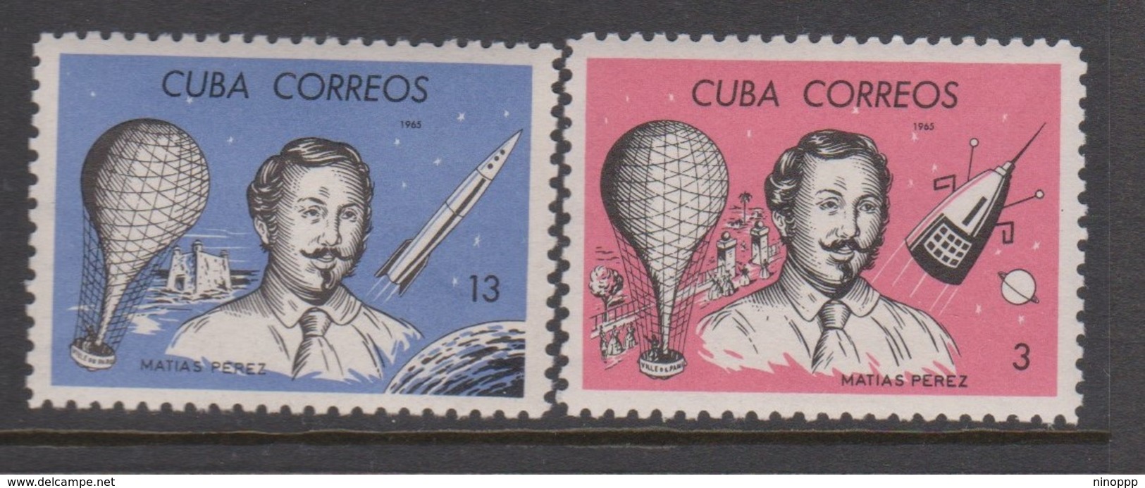 Cuba SC 971-2 1965 Matias Perez Aeronautic Pioneer,mint Hinged - Nordamerika