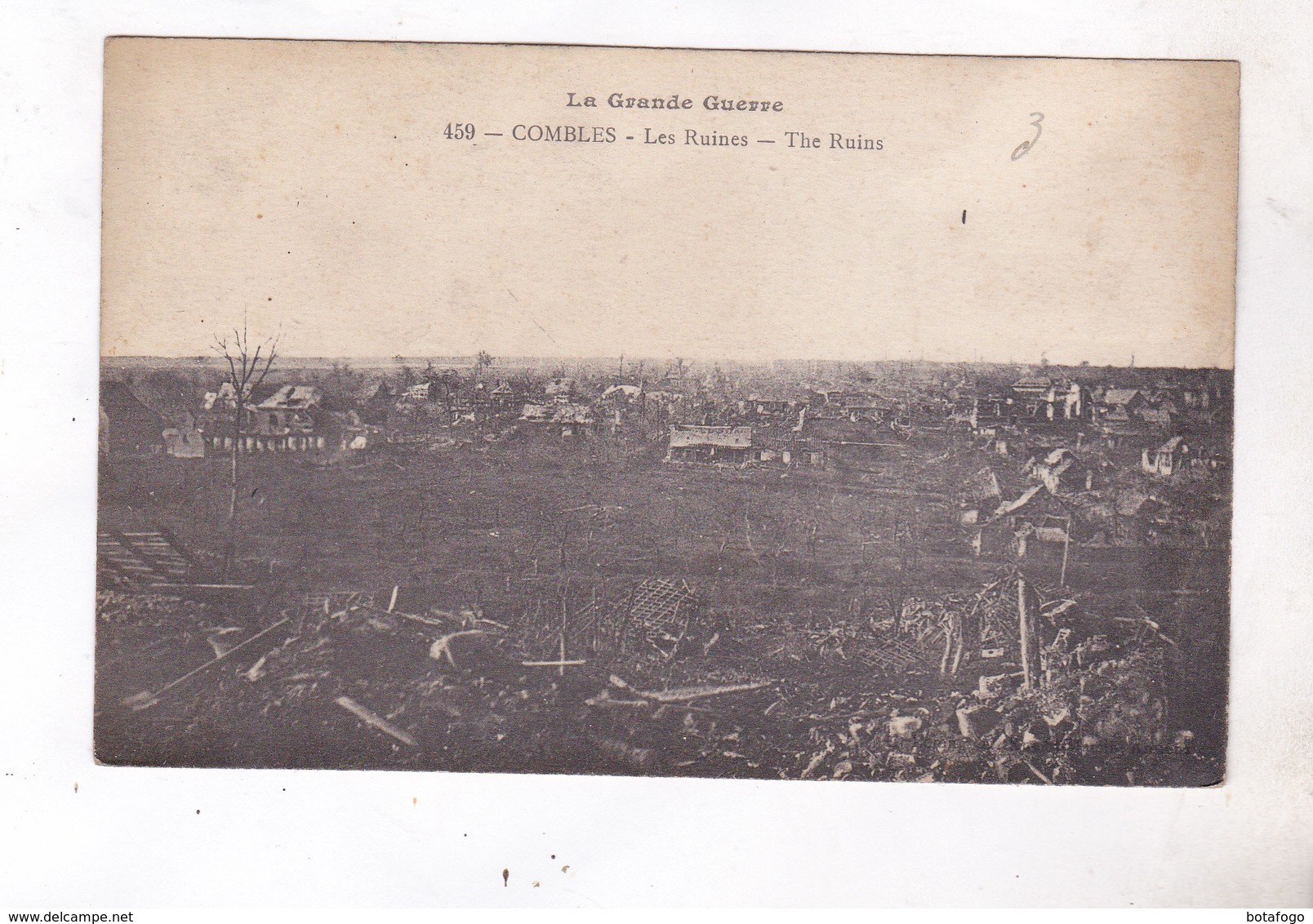 CPA DPT 80 LA GRANDE GUERRE, COMBLES, LES RUINES - Combles