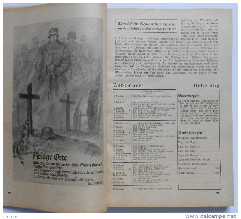OBERHAUSEN Heimatkalender 1941 Almanach Calendrier 1941 - 5. Guerre Mondiali