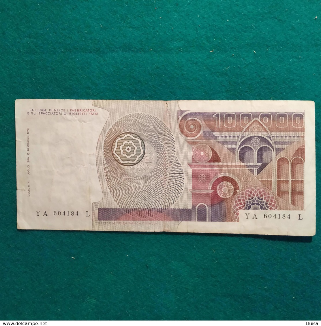 Italia  100000 1980 - 100000 Lire