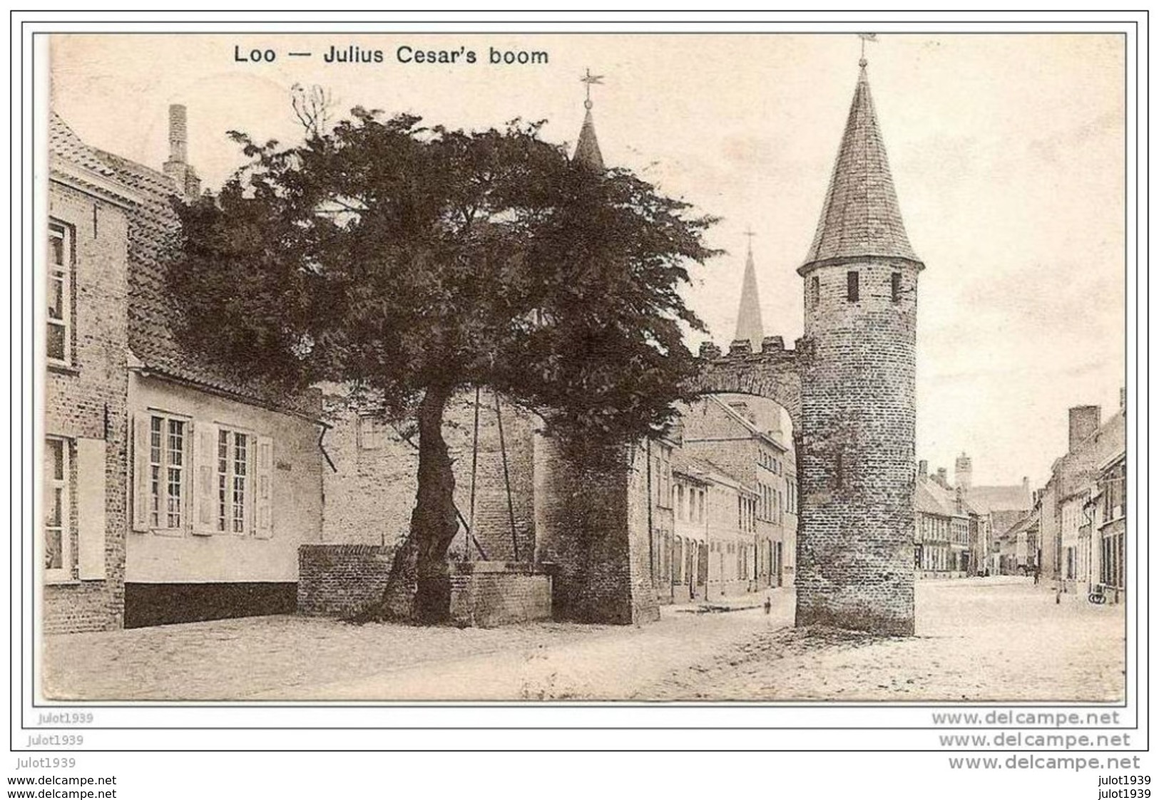 LOO ..--  Fl. Occ...-- Julius Cesar's BOOM . 1909 Vers CHATOU , PARIS . Voir Verso . - Lo-Reninge